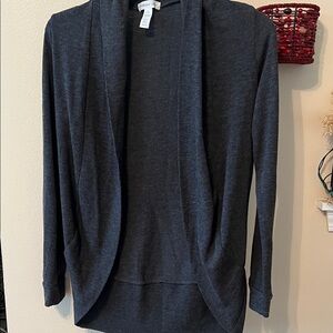 Women's Charcoal Gray Open Front cardigan size S